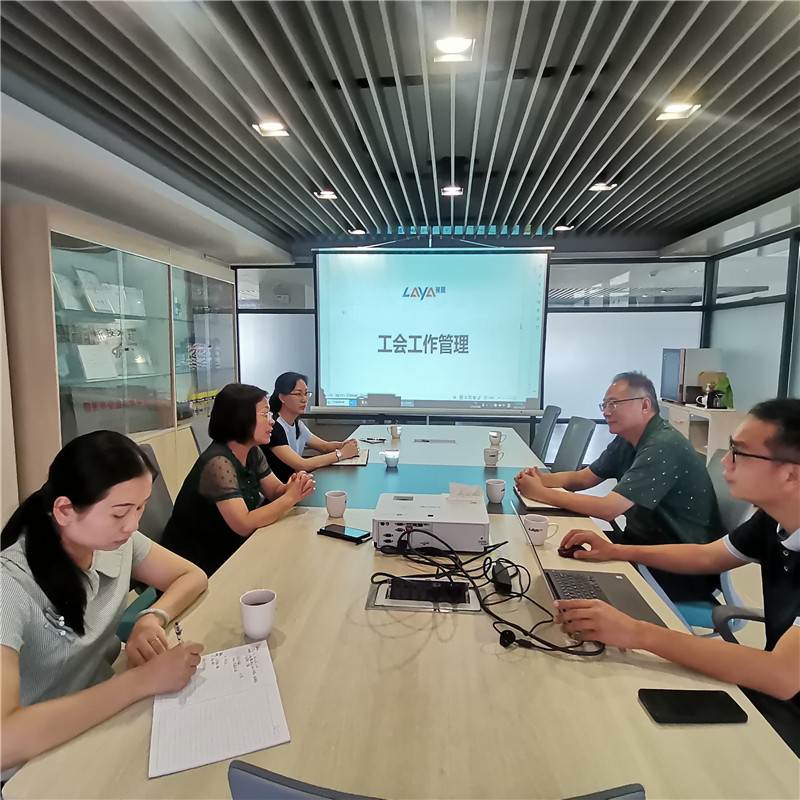 在廣東萊雅新化工科技有限公司聽取工會負責人匯報一企一檔建設情況.jpg